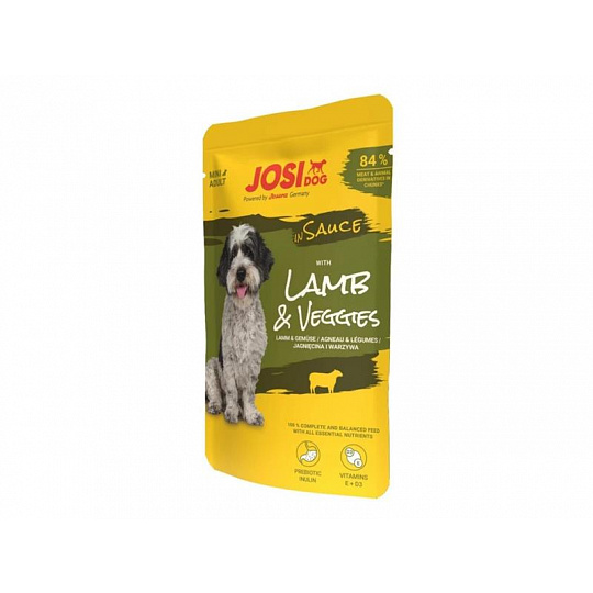 JosiDog pamlsok Dog Lamb&Veggies in Sauce 100 g JosiDog pamlsok Dog Lamb&Veggies in Sauce 100 g