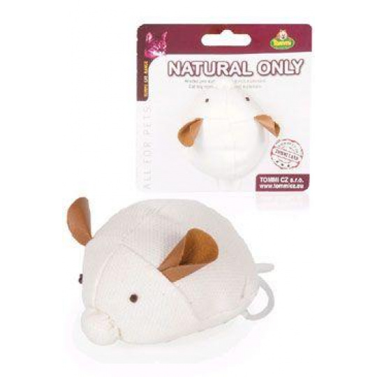 Hračka mačka Myš vibrujúca Natural Only 7,5cm