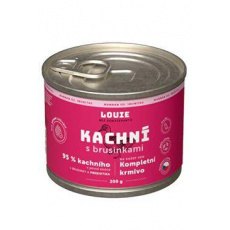 Louie Dog konz. Kačacie s brusnicami a prebiotikami 200g Louie Dog konz. Kačacie s brusnicami a prebiotikami 200g