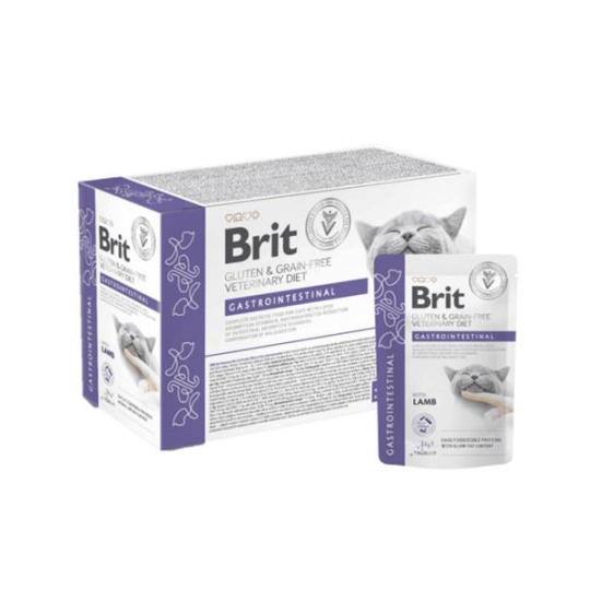 Brit VD Gluten & Grain-Free Cat Pouch Fillets in Gravy Gastrointestinal 12 x 85 g 
