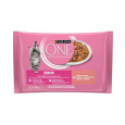 Nestlé PURINA ONE cat Junior mini filé s lososom a mrkvou v šťave 4x85g