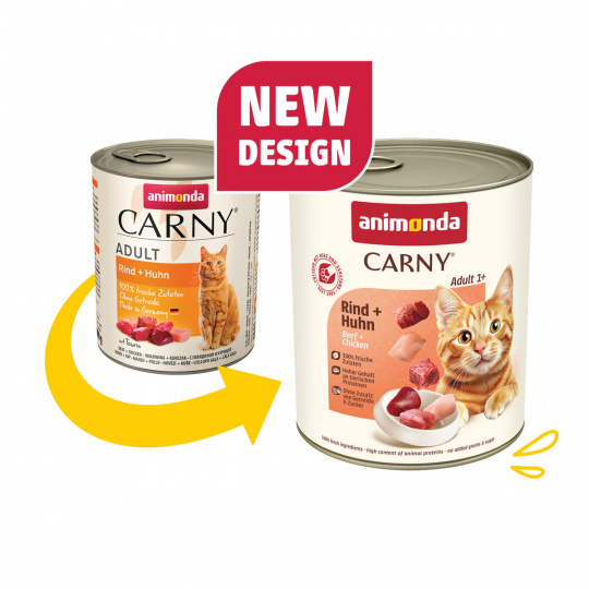 ANIMONDA konzerva CARNY Adult - hovädzie, kuracie 800g