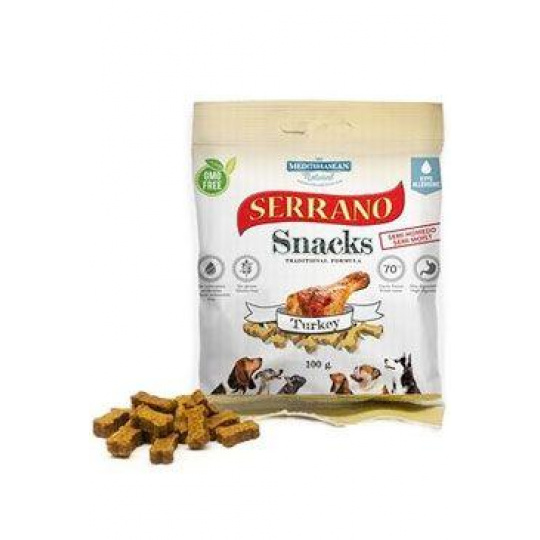 Serrano Snack for Dog-Turkey 100g