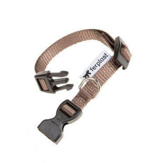 Obojok nylon CLUB C 70cmx25mm hnedý FP 1ks