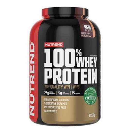 Nutrend Whey Protein 100% čokoláda+lies.orech 2250g Nutrend Whey Protein 100% čokoláda+lies.orech 2250g