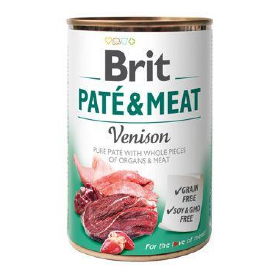 Brit Dog konz Paté & Meat Venison 400g