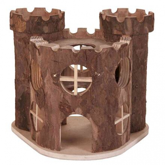 Drevený hrad MATTI pre hlodavce 17x15x12cm TRIXIE