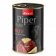 NEW PIPER PURE hovädzie s hnedou ryžou, konzerva pre psy, 400 g