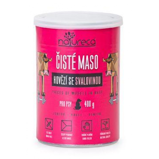 NATURECA konz. hovädzie so svalovinou pre psy 400g