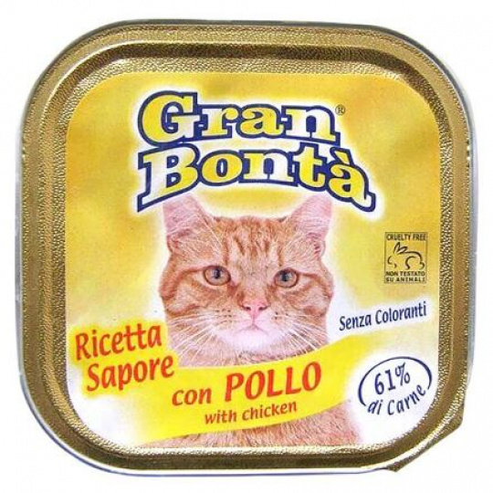 GRAN BONTA paštéta s kuracím mäsom pre mačky 100g GRAN BONTA paštéta s kuracím mäsom pre mačky 100g