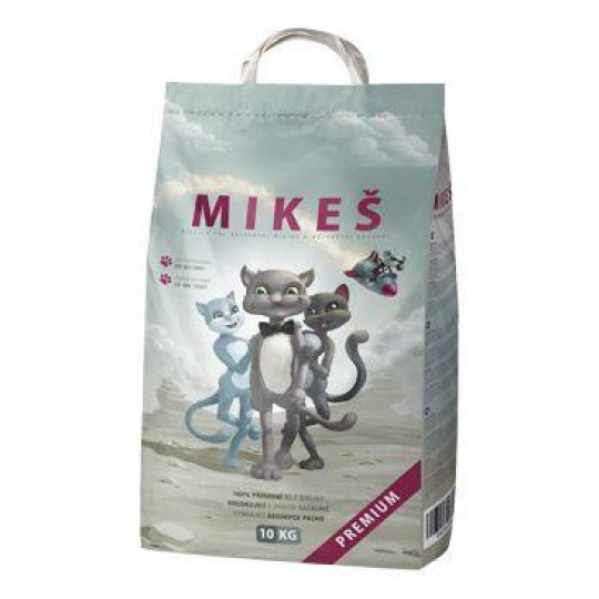Mikeš Premium Podstielka mačka pohlc. pachu 10kg