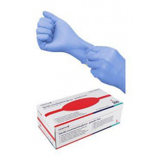 Rukavice hniezdo.vyš.CVET nitril L/200ks modré