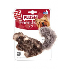Hračka pes GiGwi Plush Friendz veverka šedá plyš Hračka pes GiGwi Plush Friendz veverka šedá plyš