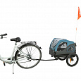 Vozík za bicykel, S: 70 x 88 x 88/131 cm, modrá/sivá