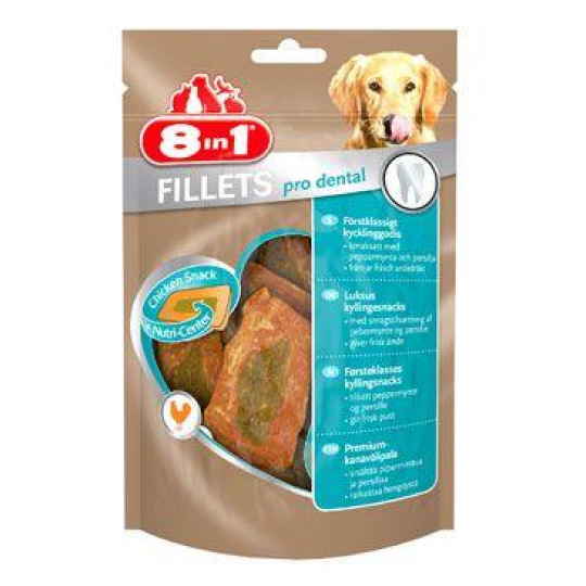 Pochúťka 8in1 Pro Fillets Dental 80g