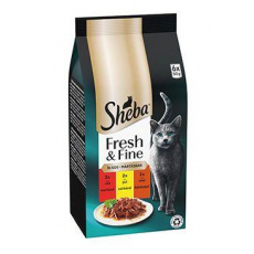 Sheba kapsička Fresh&Fine mix hovädzie, kuracie, jahňacie 6x50g