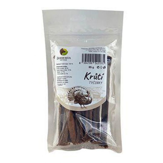 BOHEMIA TYČINKY Krůtí 85g BOHEMIA TYČINKY Krůtí 85g