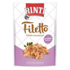 Rinti Dog Filetto kapsička kuracie mäso+šunka v želé 100g