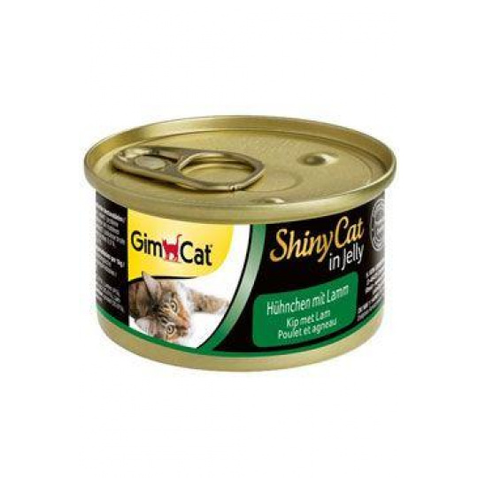 GimCat ShinyCat konz. kurča s jahňacím 70g