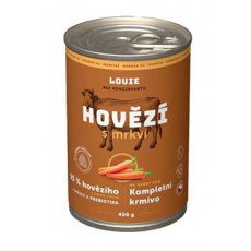 Louie Dog konz. Hovädzie s mrkvou a prebiotikami 400g Louie Dog konz. Hovädzie s mrkvou a prebiotikami 400g