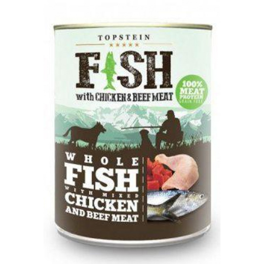 Topstein Ryba s kuracím a hovädzím mäsom 800 g