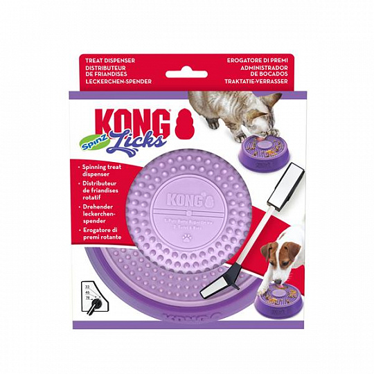 Hračka Kong Dog Licks Spinz otočná olizovacia podložka S PP- polypropylene Hračka Kong Dog Licks Spinz otočná olizovacia podložka S PP- polypropylene