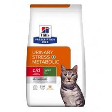 HILLS Diet Feline c/d Urinary Stress + Metabolic NOVÉ 1,5 kg