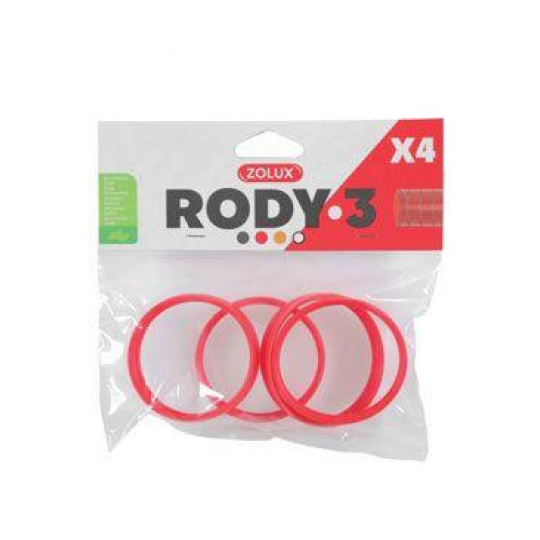 Komponenty Rody 3-spojovací krúžok červený 4ks Zolux Komponenty Rody 3-spojovací krúžok červený 4ks Zolux