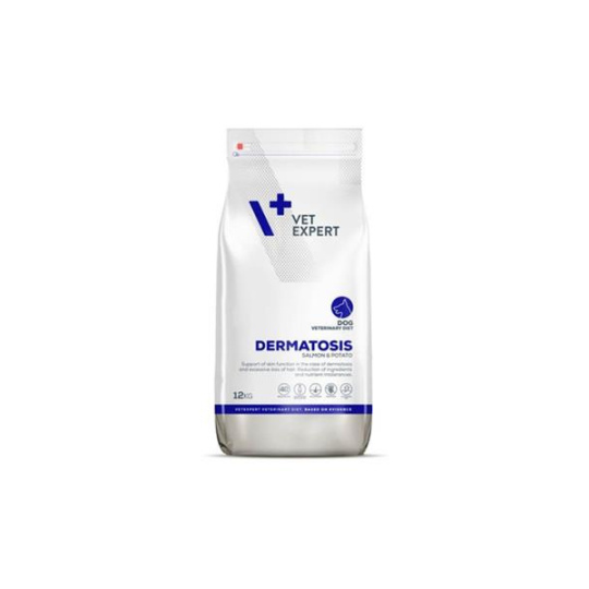 VetExpert VD dog 4T Dermatosis Salmon & Potato 12 kg