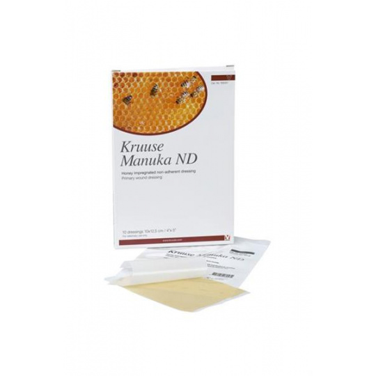 Náplasť Manuka med ND, nepriľnavé sterilné krytie KRUUSE, 10 x 12,5 cm Náplasť Manuka med ND, nepriľnavé sterilné krytie KRUUSE, 10 x 12,5 cm