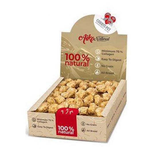 Pochúťka Aiko Natural Ball s kolag. a pľúc.900g/100ks
