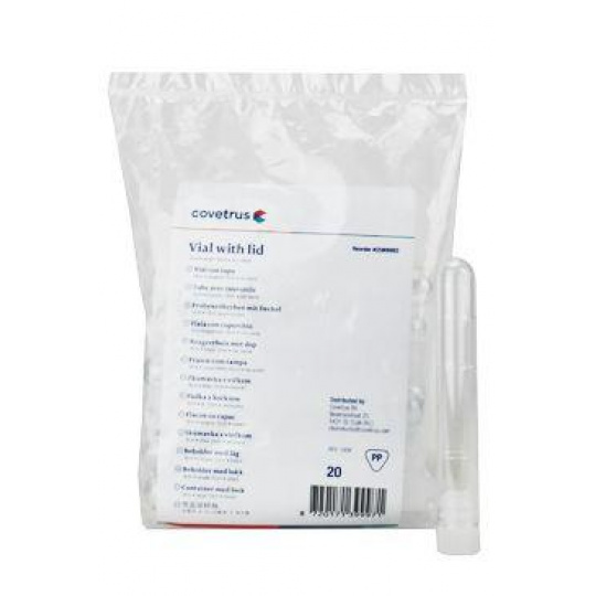 Skúmavka CVET analýza moču plast. nesteril.16ml 20ks