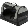 Transportná taška-pelíšek HOLLY 50x30x30 cm nylon, čierno/sivá (max 15kg)