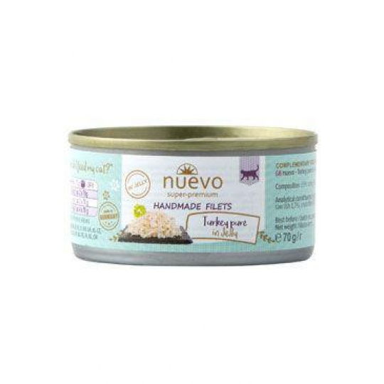 Nuevo mačka Handmade Pure Morka v želé konz. 70g