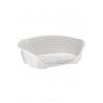 Pelech plast SIESTA DLX 6 biely 70,5x52x23,5cm FP