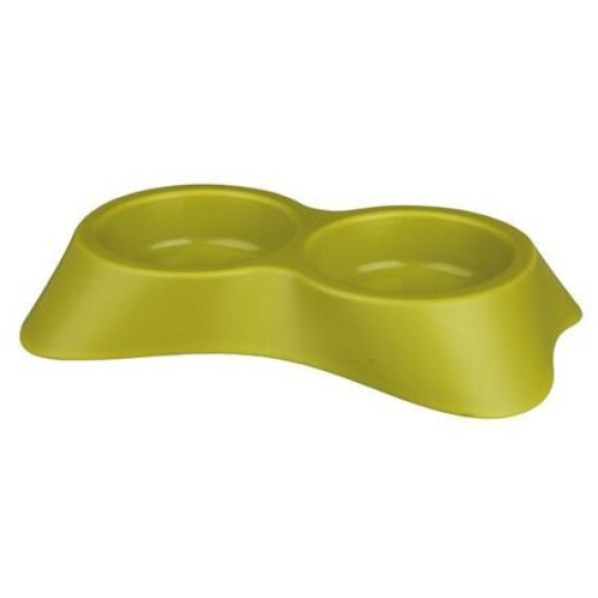 Plastová dvojmiska pro kočku 2 x 0,2 l/9 cm /vhodná k víčku 24433/