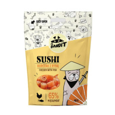 Pamlsok Mr. Bandit sushi chicken & fish 80g