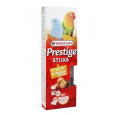 Pamlsok VL Prestige Small Parrots with Nuts & Raisin topping 2 ks - tyčinky pre stredné papagáje orechy a hrozienková poleva 60 g