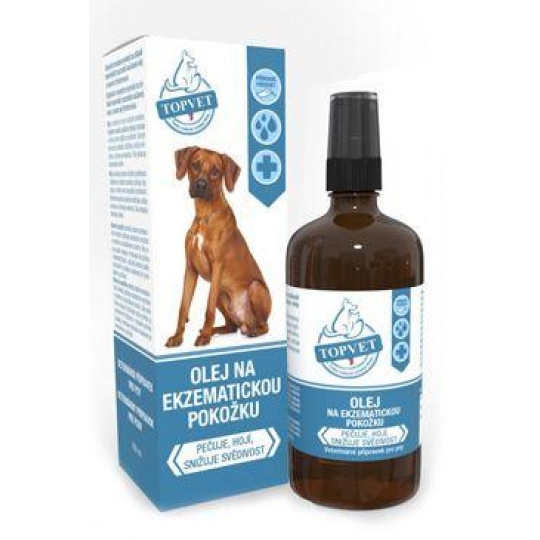 Olej na ekzematickú pokožku pre psy TOPVET 100ml