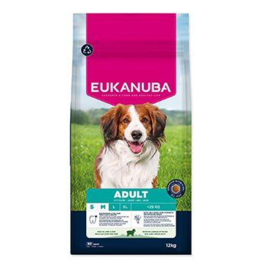 Eukanuba Dog Adult Small&Medium bohaté na jahňacie 12kg