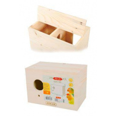 Búdka hniezdiaca do klietky DUO 160 pre vtáky, drevo Zolux