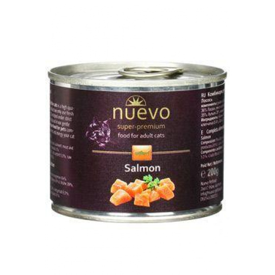 Nuevo mačka adult Losos konz. 200g