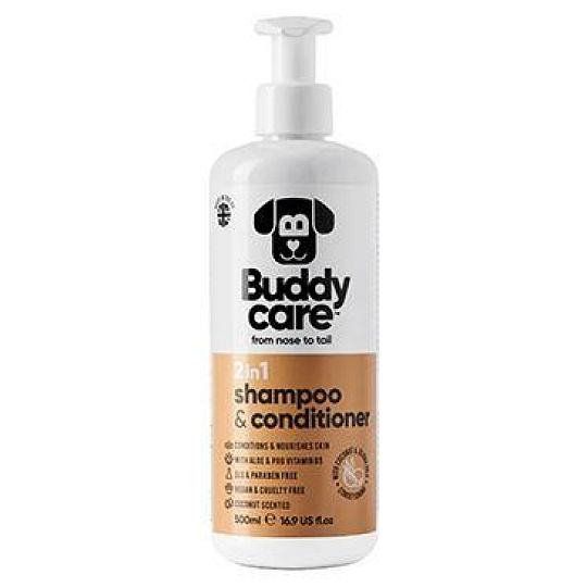 Šampon a kondicionér pro psy Buddycare 2v1 Cocon.500ml Šampon a kondicionér pro psy Buddycare 2v1 Cocon.500ml