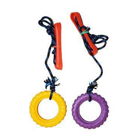 Hračka pes Pneumatika aportovacia Vanilková veľká SP