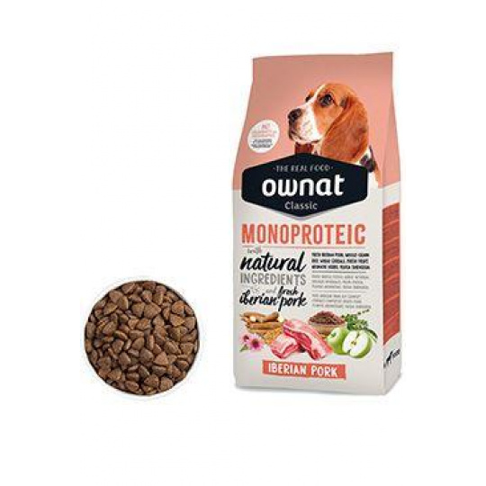 OWNAT CLASSIC DOG MONOPROTEIC Iberian Pork 12kg OWNAT CLASSIC DOG MONOPROTEIC Iberian Pork 12kg