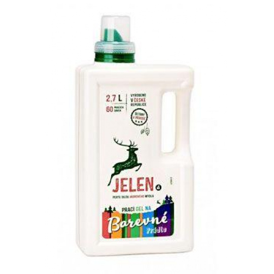 Prací prostředek Jelen Color gel 2,7l 60D