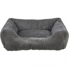 Vital Bed JONNA ortopedický obdĺžnikový pelech 120 x 80 cm, manšestrový plyš, tmavosivá