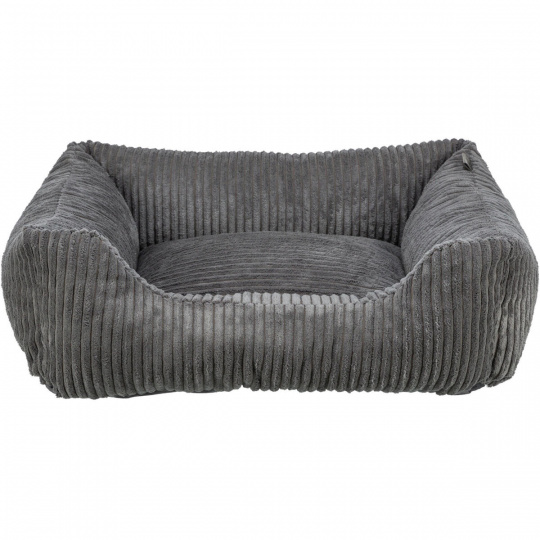 Vital Bed JONNA ortopedický obdĺžnikový pelech 120 x 80 cm, manšestrový plyš, tmavosivá