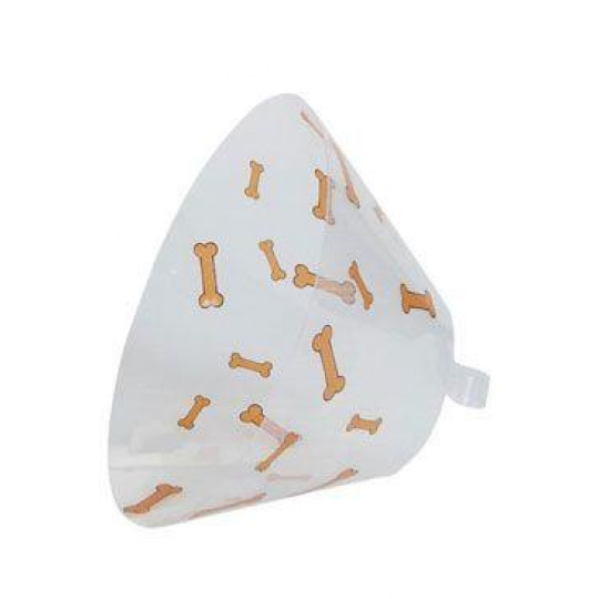Ochranný golier BUSTER plastový Bone oranžový 12,5cm