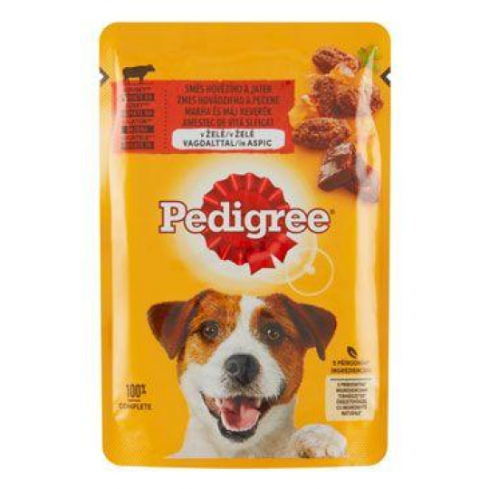 Mars PEDIGREE kapsička dog ADULT zmes hovädzieho a pečene v želé 24 x 100 g